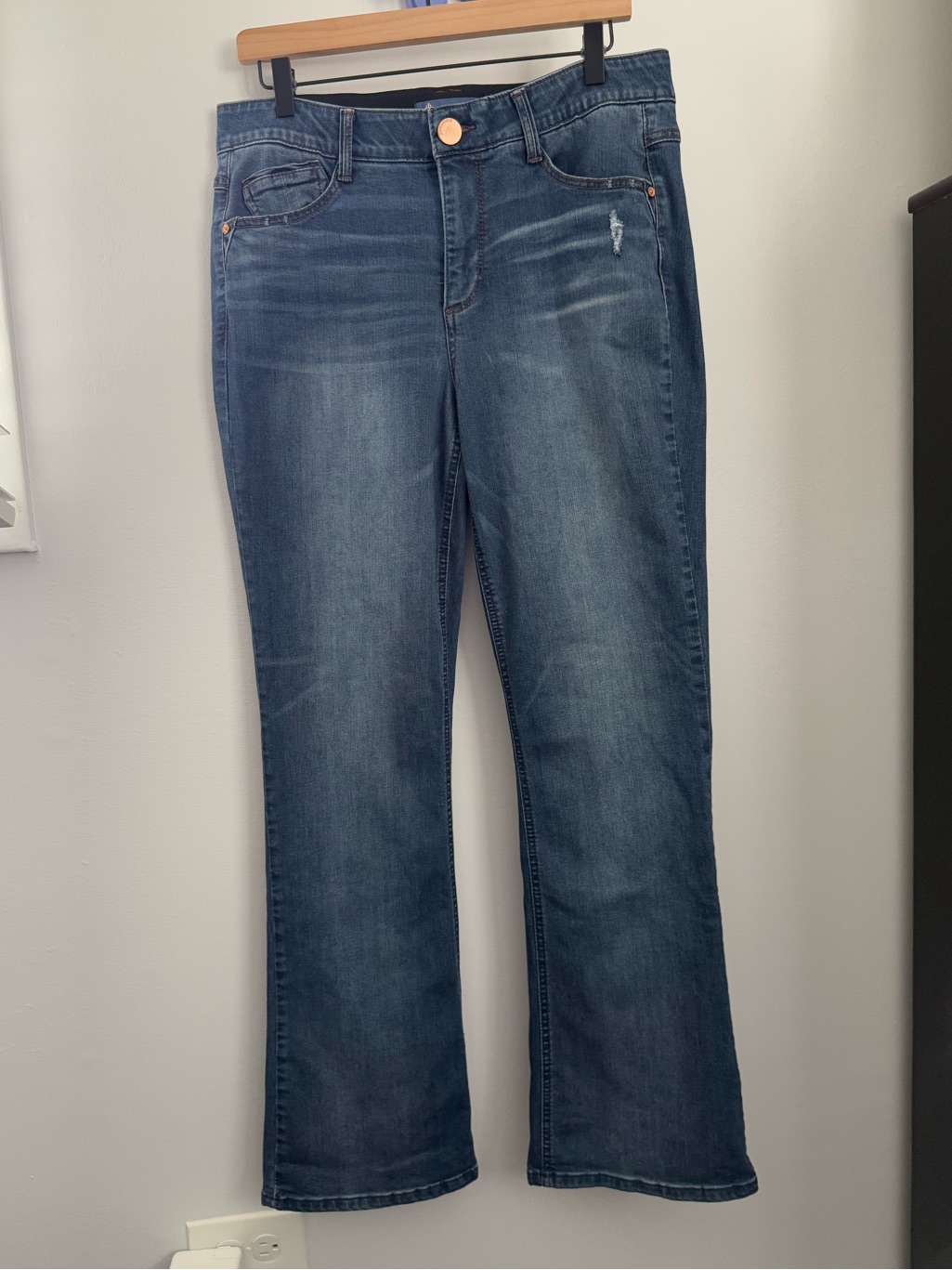 Democracy 12 Bootcut Jeans Denim Dark Wash Relaxed Fit Casual